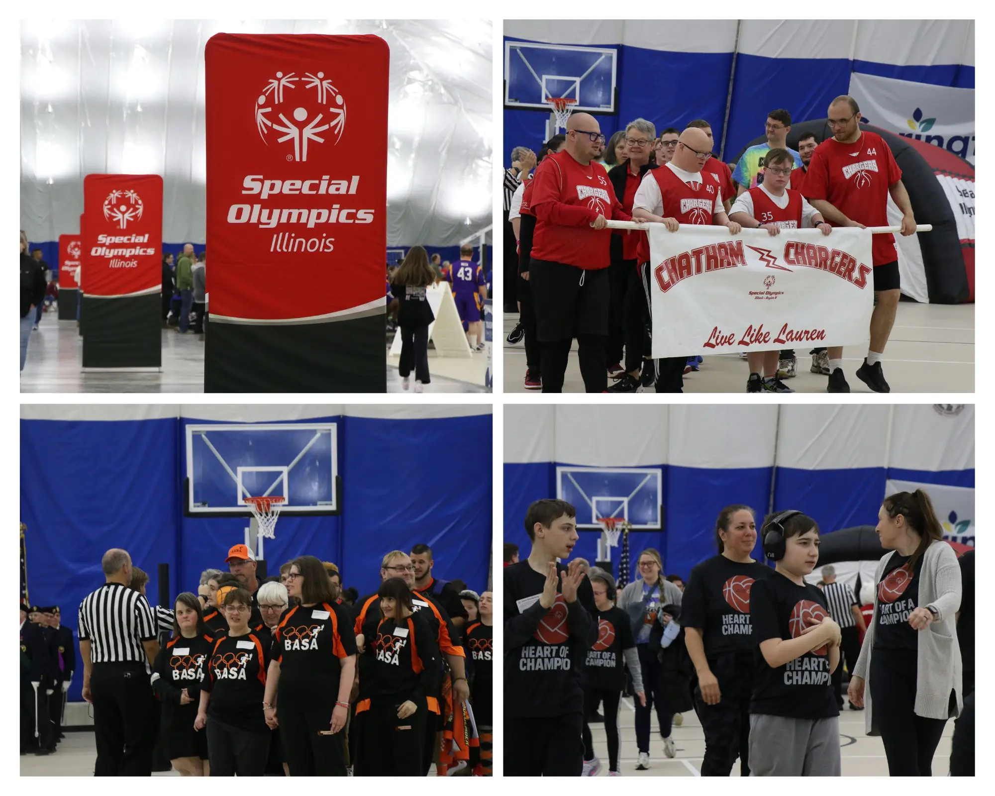 Photo collage of sports at Scheels Sports Park
